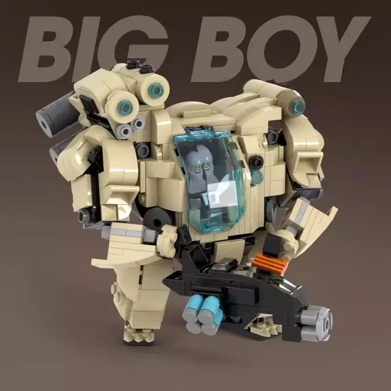 DIY MOC SD Sci‑Fi Robot Building Blocks Mini Mecha Character Model Creative Puzzle Assembly Toy Nice Birthday Present for Foys