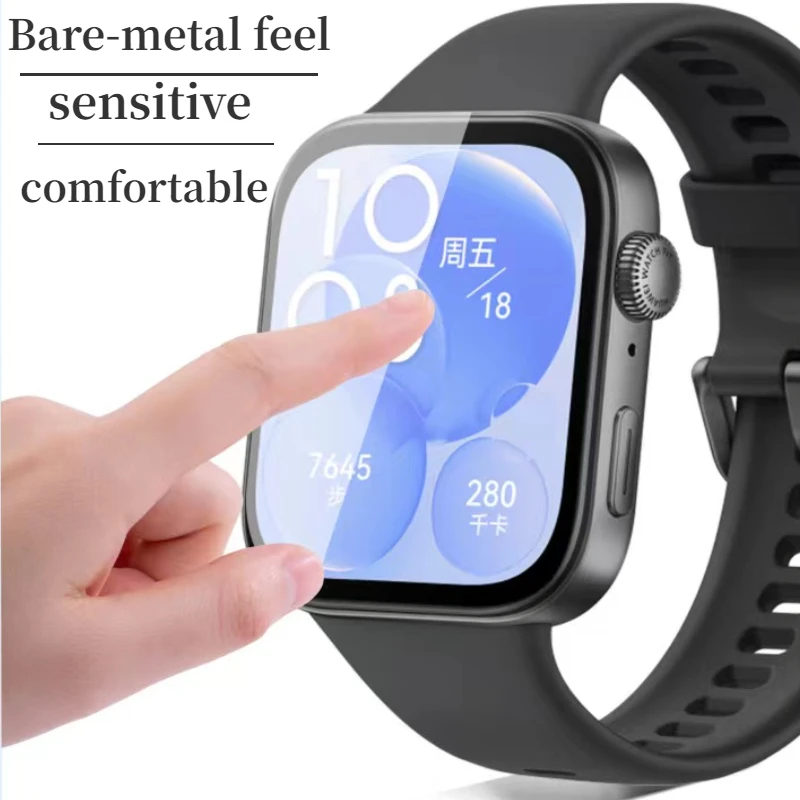 Funda de TPU suave para Huawei Watch Fit 3, cubierta de pantalla protectora todo incluido para Huawei Watch Fit 3, accesorios de cubierta anticaída