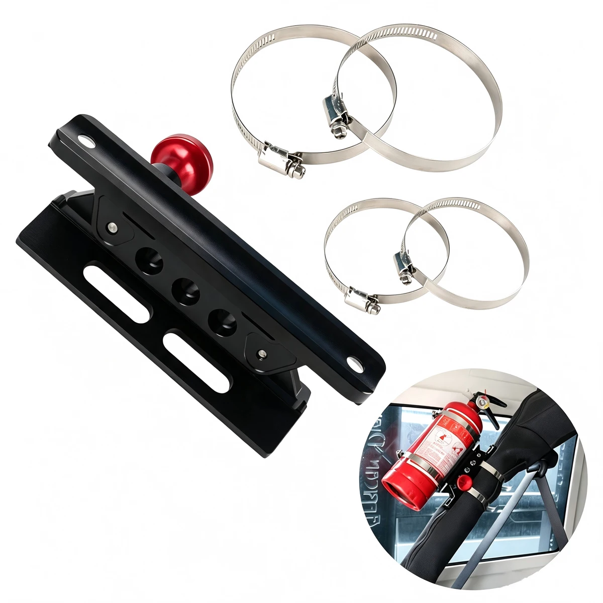 Quick Release Mount Adjustable Roll Bar Holder Mounting Bracket for TJ JK JL JKU Polaris RZR Ranger Can-Am