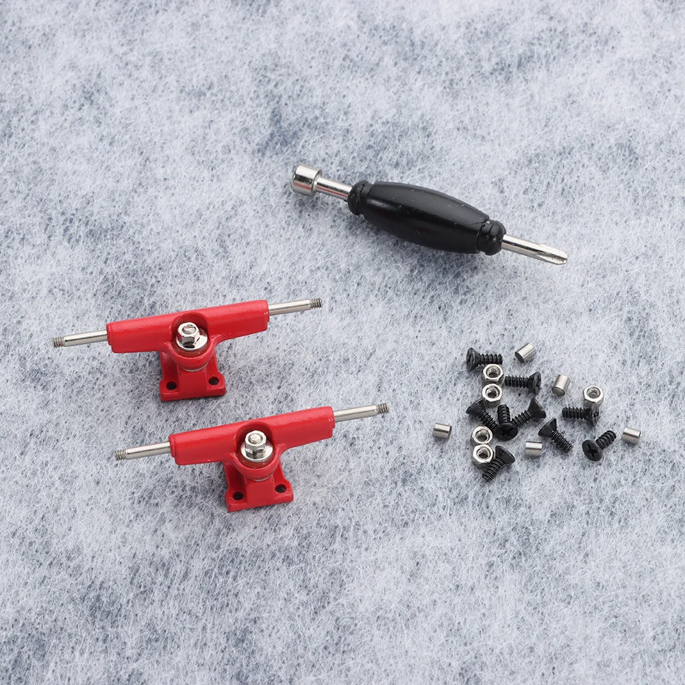 

1Pair New with Nuts Fingerboard Truck Truck Bolts Model Bearing Deck Brackets Hobby Collectors Mini Finger Skateboard Parts
