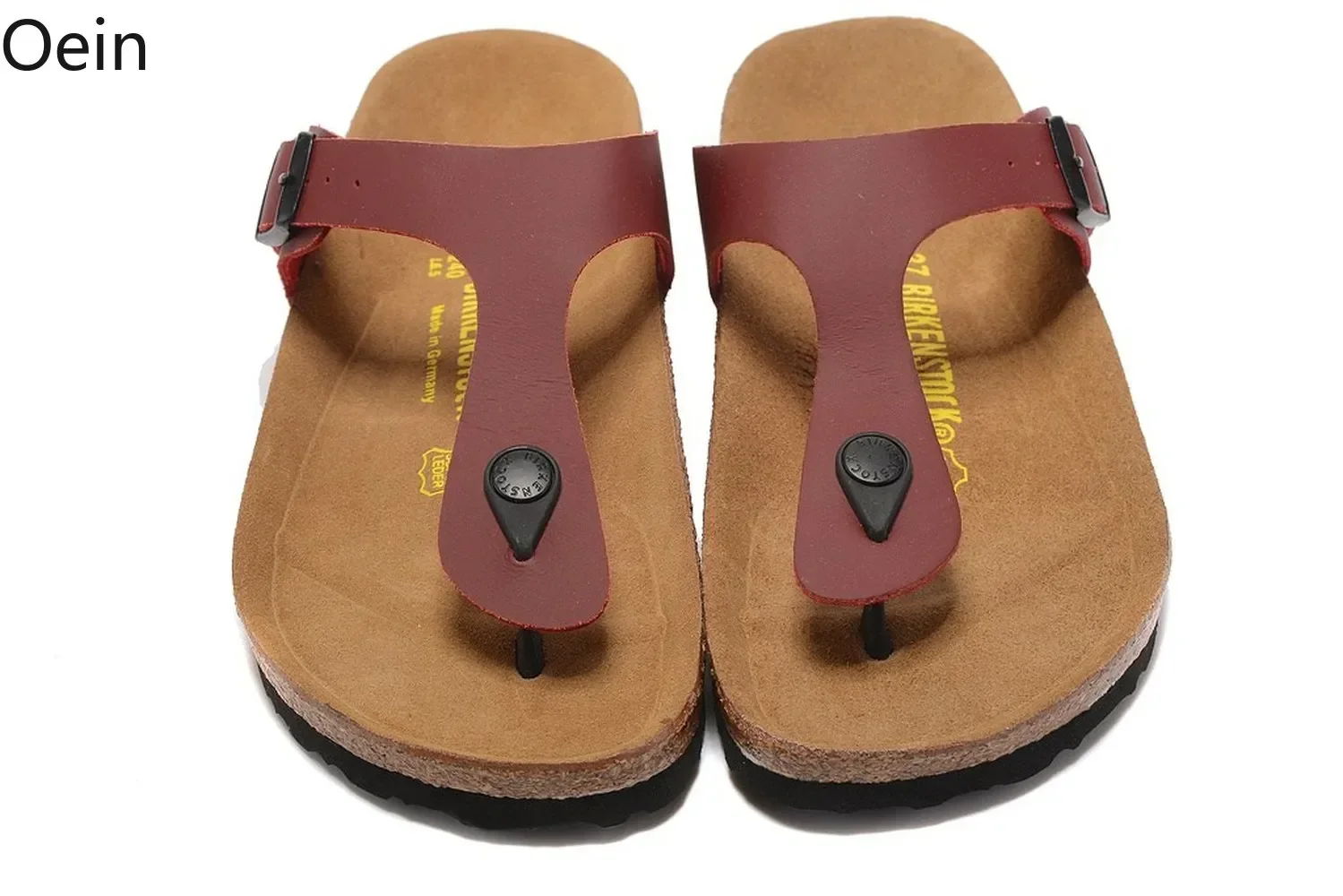 Mens Unisex Flip Flops Sandals Beach Slipper Thong Sandals Leather Cork Beach Shoes Flip-flops Summer 15Colors Plus Size New