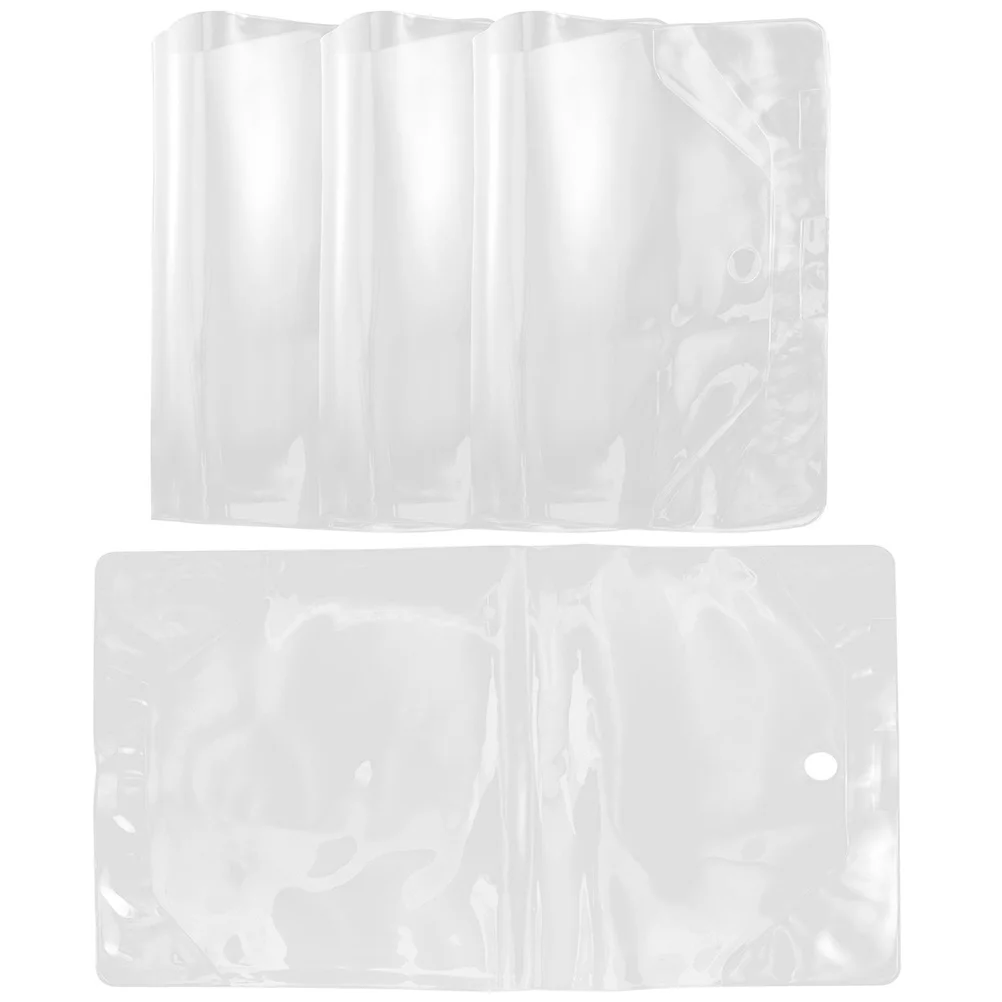 

4pcs Transparent A5 Cover Premium Plastic Anti-Scratch Protection Film Clear Sleeve For Students School Book Covers