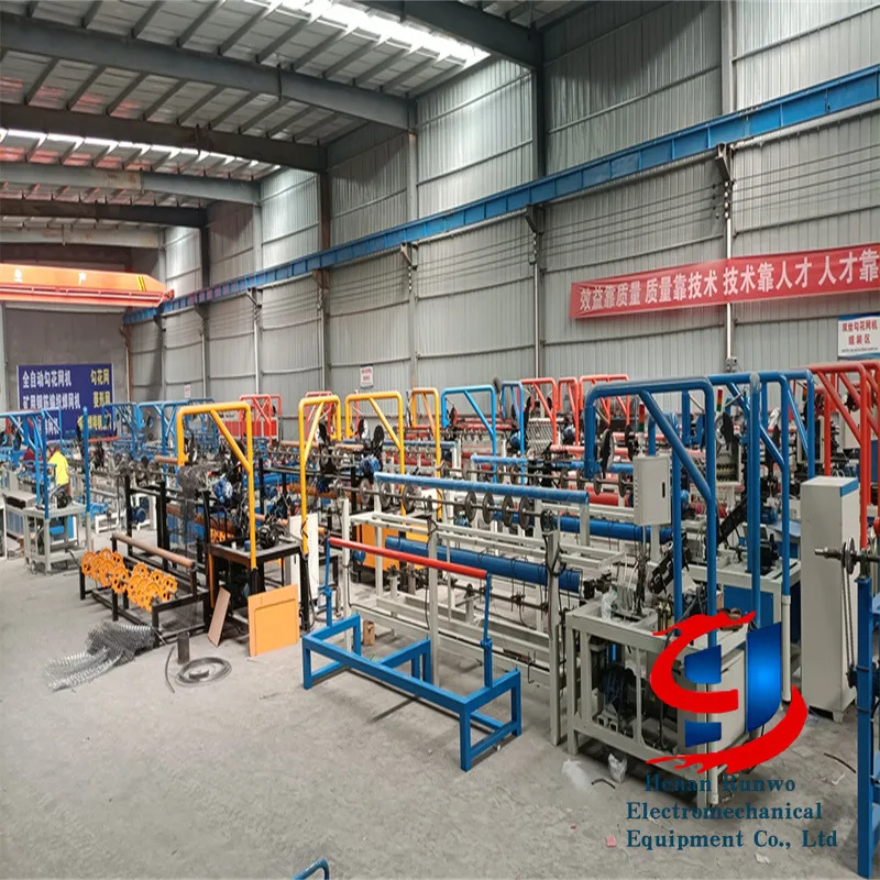 Manual Metal Chain Link Fence Diamond Wire Mesh Net Weave Make Machine