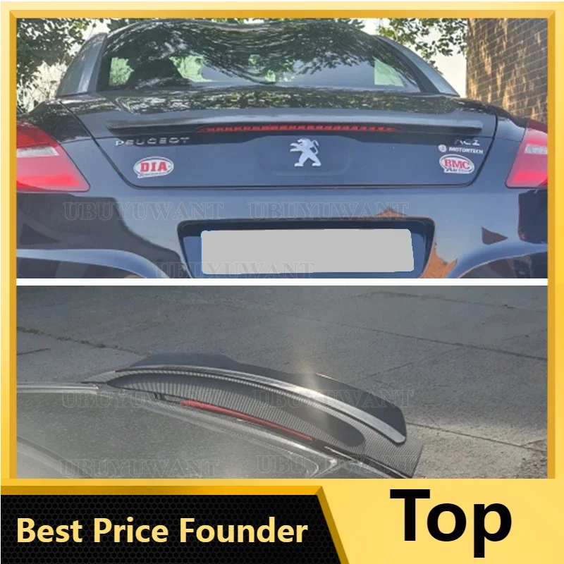 For PEUGEOT RCZ Spolier 2010-2016 ABS Material Car Tailgate Spoiler For PEUGEOT RCZ Car Trunk Spoiler Splitter Tuning