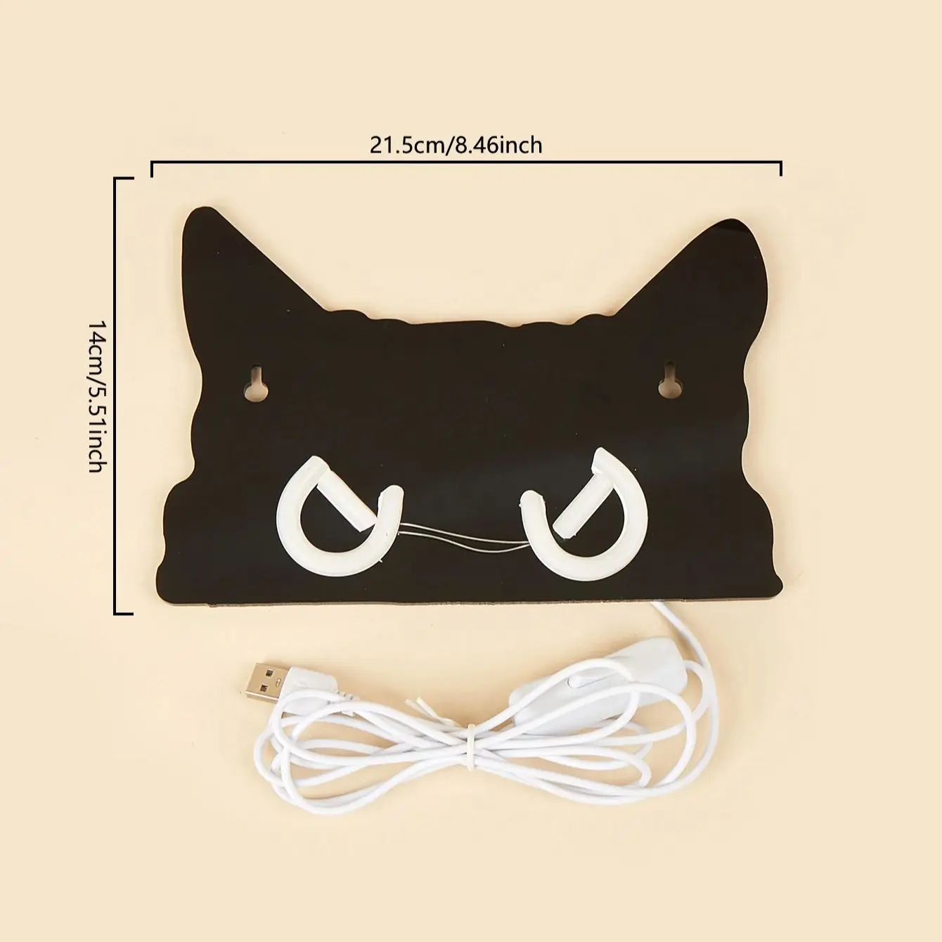Chi-buy LED Neon Blackboard cat USB Powered Neon Signs Night Light 3D Wall Art Bedroom Living Room Decor Lamp Signs
