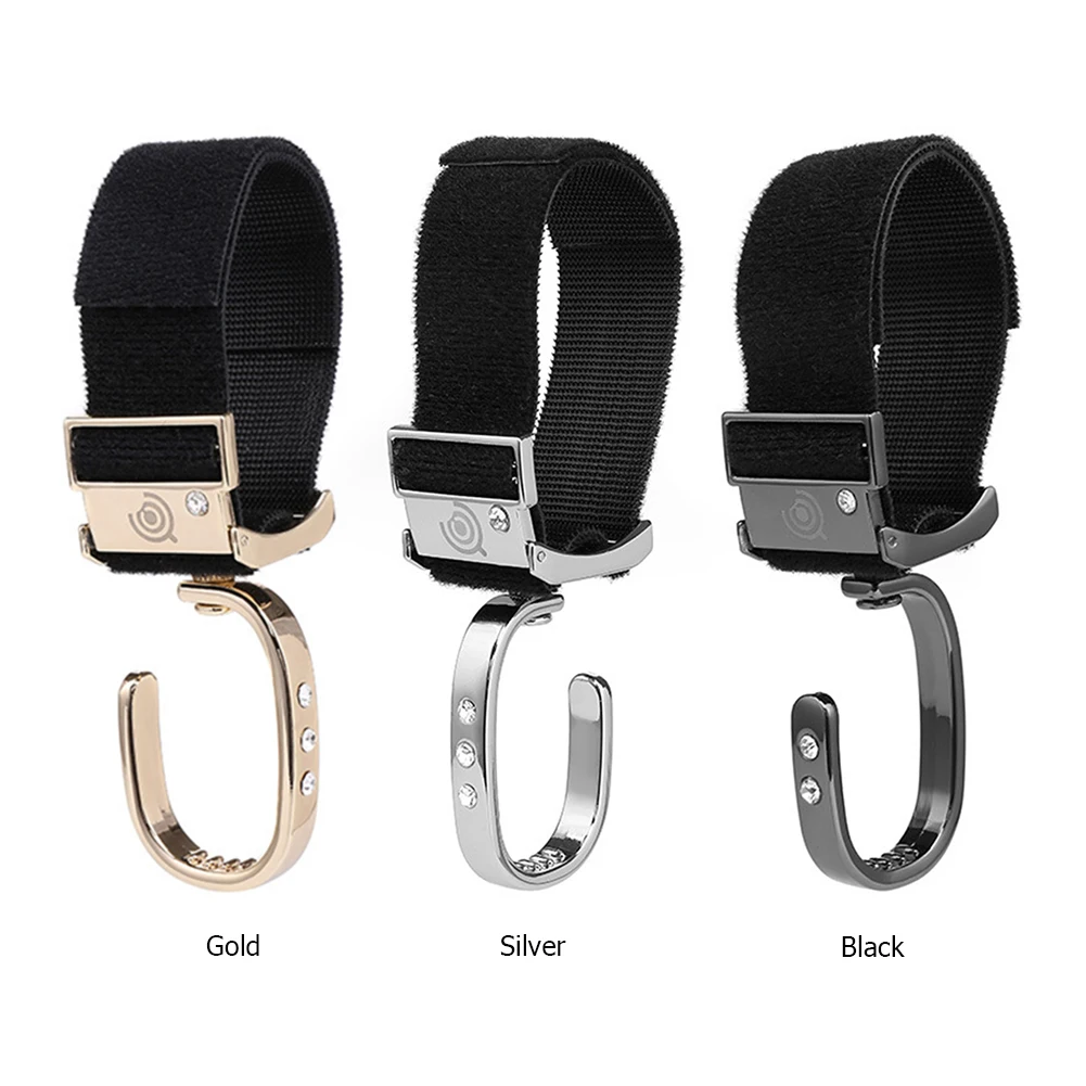 

Stroller Organizer Hanger Hooks Practical Aluminum Alloy Universal Stroller Pram Hooks Non-Slip Hanger Clips