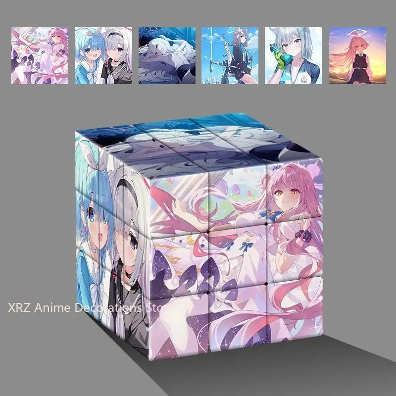 

Волшебный куб аниме синий архив Takanashi Hoshino головоломка для снятия стресса профессиональная игра с плавной скоростью детские подарки