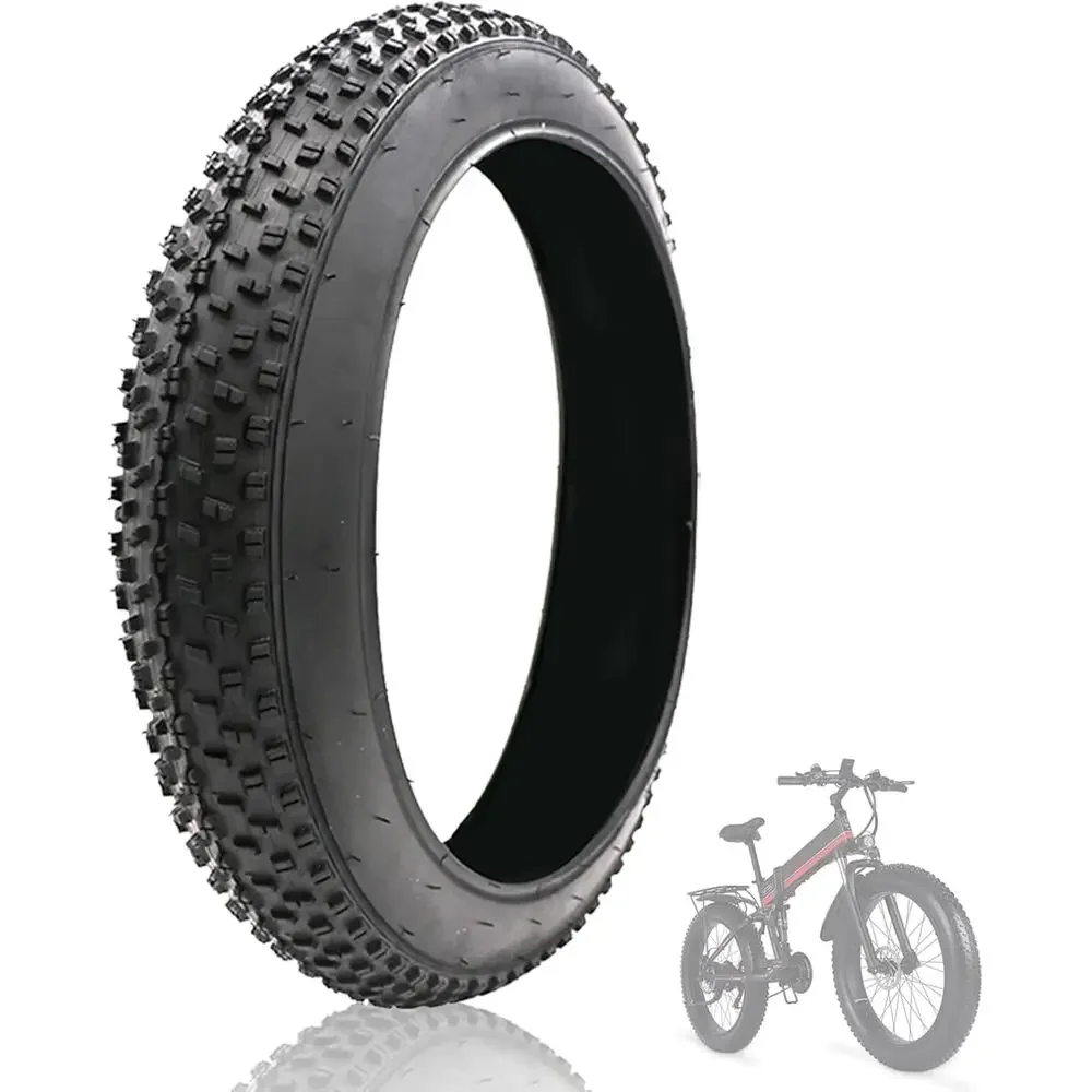 

24x4.0 Inch Heavy-Duty Puncture-Proof Replacement Tires for Wide Mountain and Road Bikes