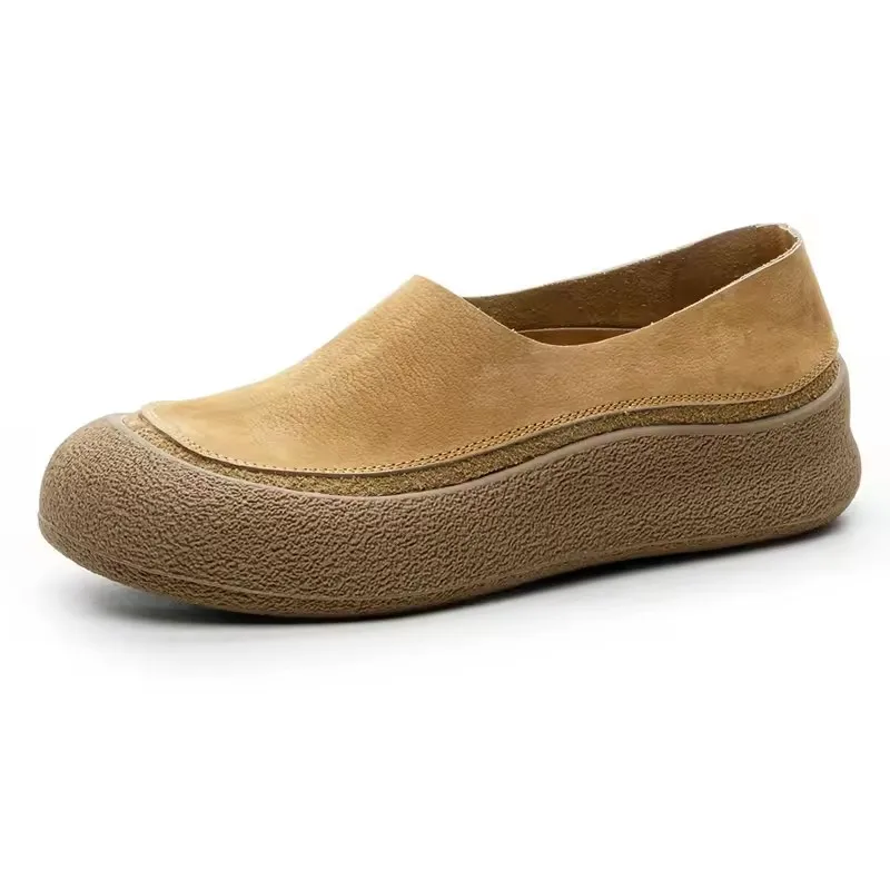 

GKTINOO/женские лоферы в стиле ретро, осень 2022, новая женская обувь из натуральной кожи, повседневные мокасины на плоской подошве больших размеров, женская обувь без шнуровки