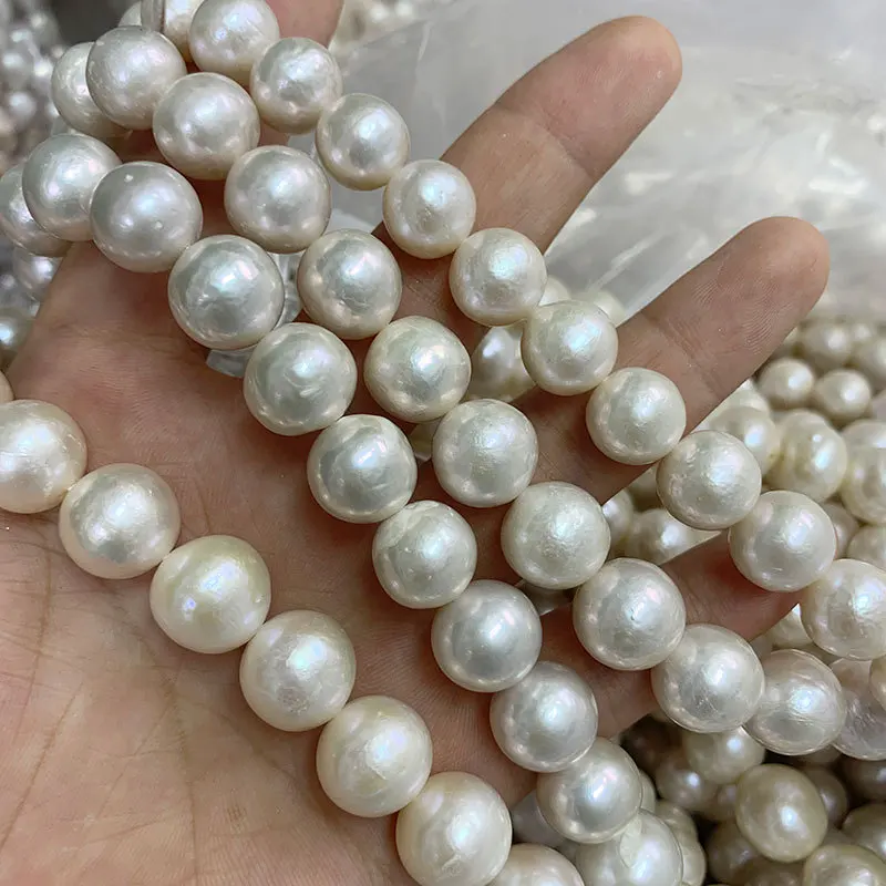 

Edison Baroque natural fresh water round pearl 11-14mm jewelry accessories wholesale