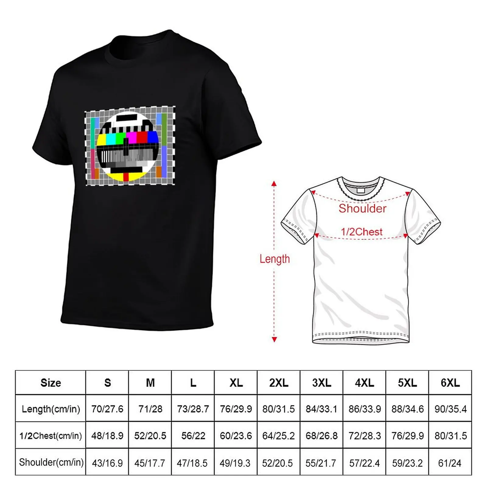 ABC TV Test Pattern T-Shirt sublime sweat customs shirts men