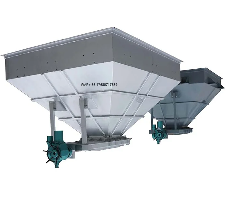 الفولاذ المقاوم للصدأ 304 316 الحمأة هوبر مع بوابة الشريحة لنظام نزح المياه الحمأة حجم أكثر من 10 سم مكعب