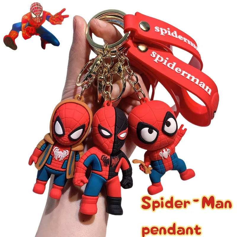 

New Marvel Spider-Man doll model creative handsome keychain decoration pendant personality accessories holiday gifts wholesale