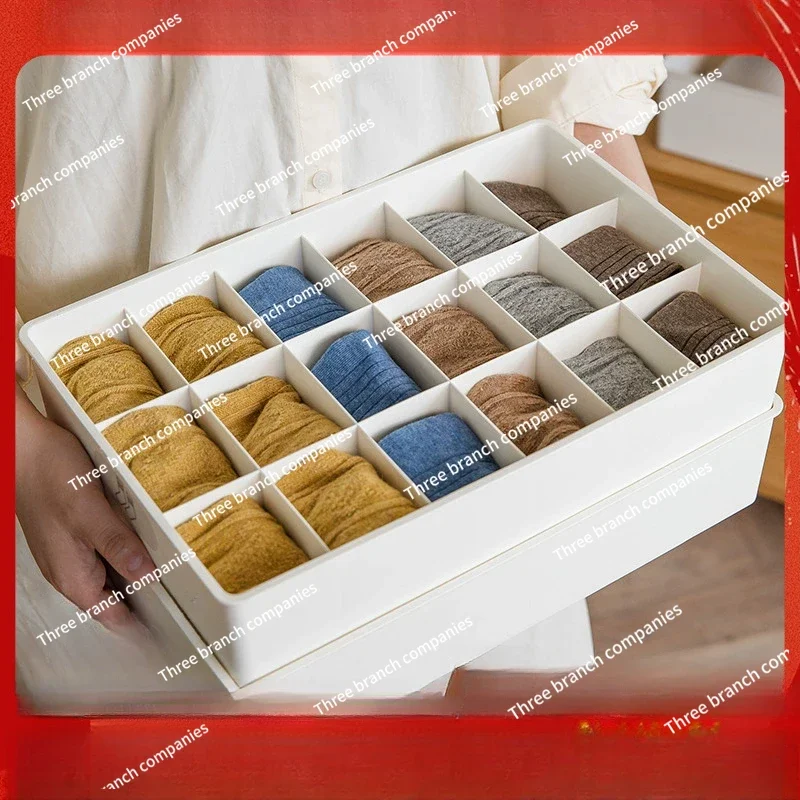 Underwear storage bag socks, drawer type compartment storage box, dormitory  wardrobe  and finishing artifact