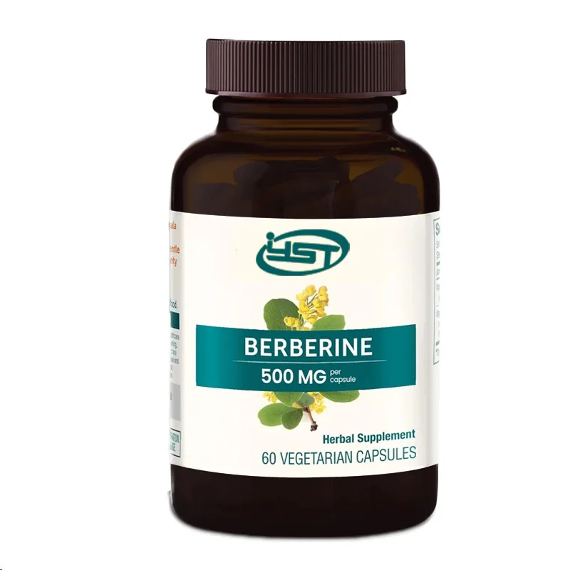 Berberina promueve el metabolismo y el apoyo del colesterol, el apoyo gastrointestinal y el cloridrato inmunológico vegetariano 60 cápsulas