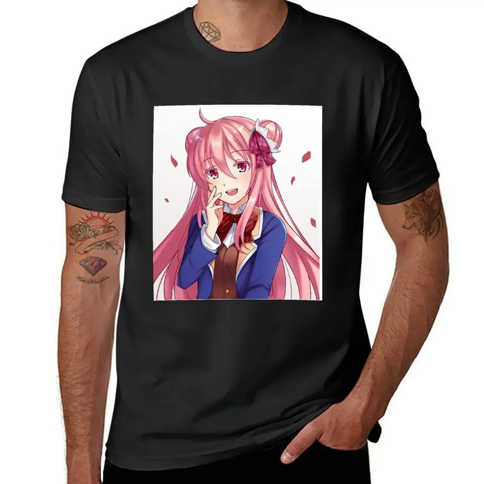 Satou Matsuzaka T-Shirt anime tshirt tees mens cotton t shirts