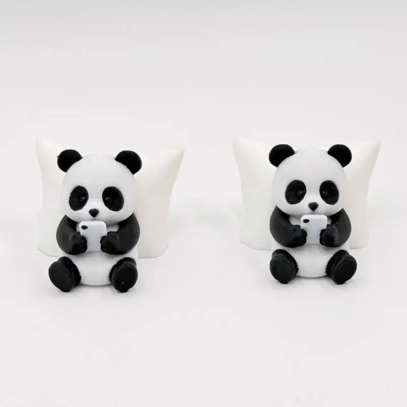 Panda Sculpture Ornament, Desktop Office Decoration, Car Decor, Creative Animal Model, Collectible Figurines, Car Ornament