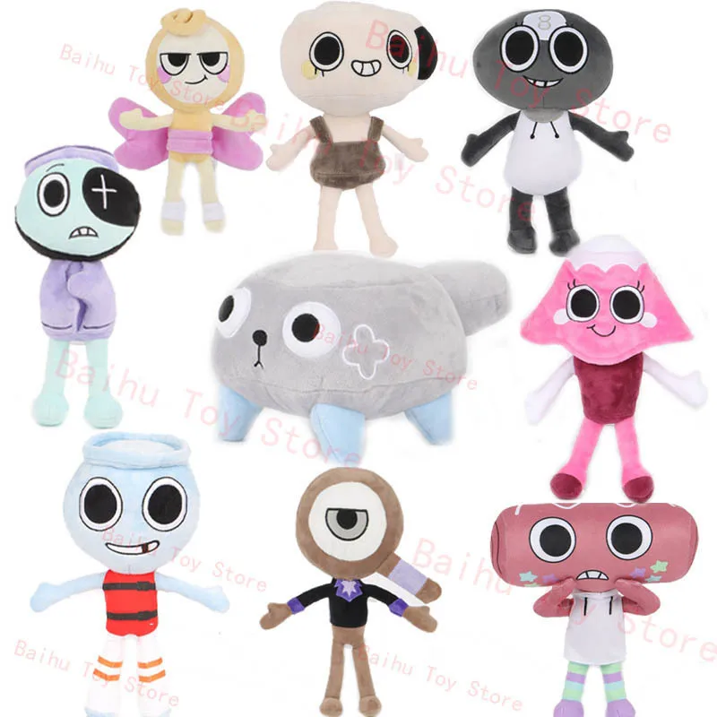 30cm Dandy\'s World Plush Cute Dandy World Scrap Stuffed Horror Game Goob Pebble Plushie Soft Pillow Doll Kawaii Room Decor Toy