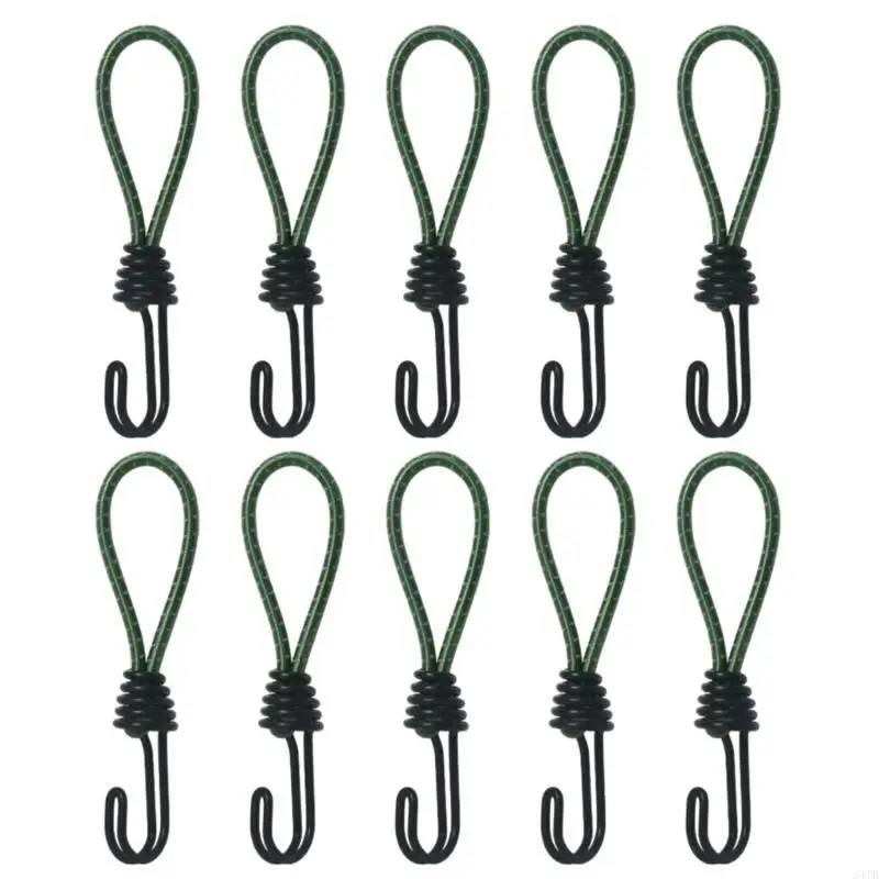 10 -stcs tent fixing koord snoer karabijnhaak haken accessoires tent elastische touw koord haak voor buiten camping luifel tarp