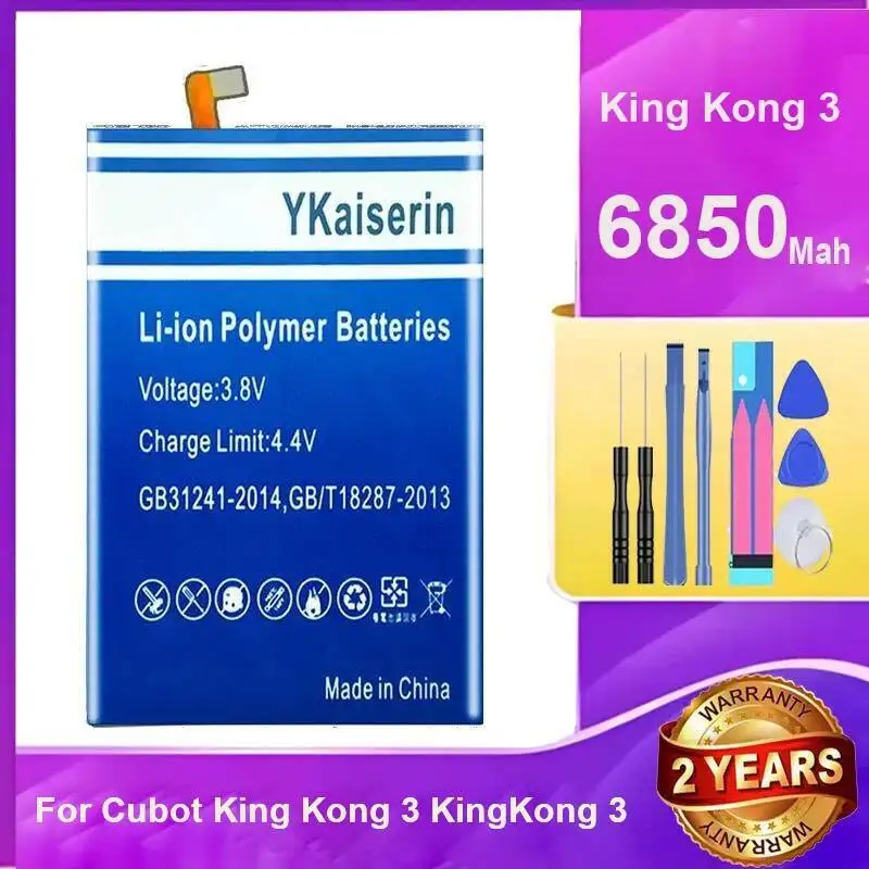 

Аккумулятор 6850 мАч Сменные аккумуляторы для мобильных телефонов Cubot King Kong 3 Kingkong Высокопроизводительные