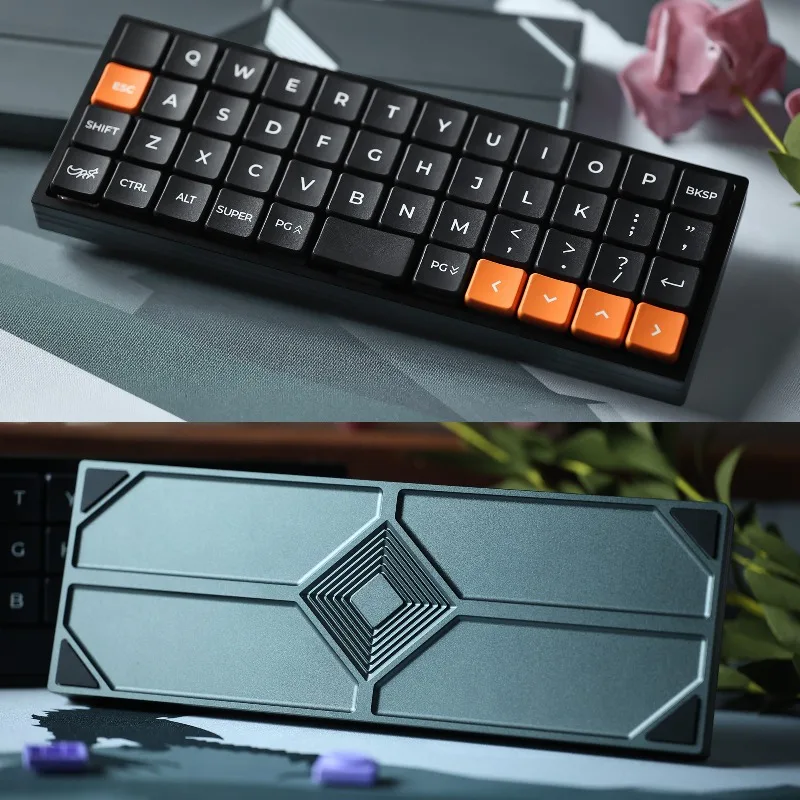 

Низкопрофильная механическая клавиатура Chosfox Geonix48, проводная горячая замена через индивидуальный комплект, подходит для игр Kailh ChocV1, офисные аксессуары
