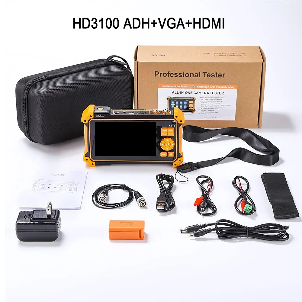 HD 3100/3200 CCTV Tester 5 Inch Mini Monitor HD Coaxial 8MP AHD VGA HDMI SDI Camera Tester Monitor Security Protection