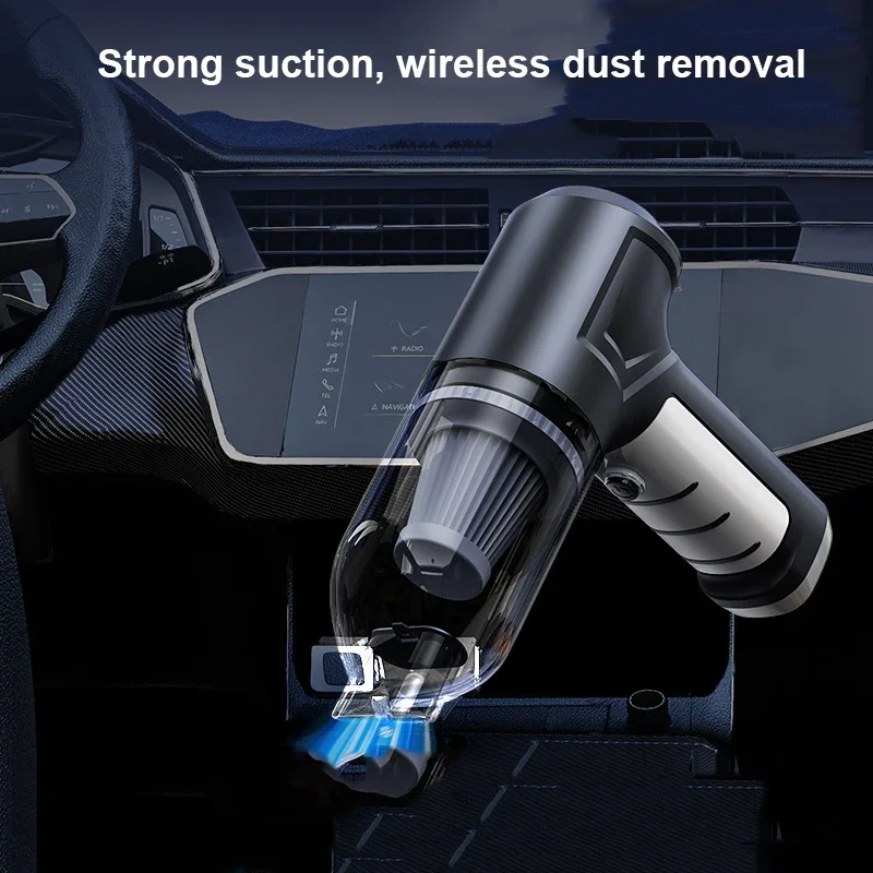 Xiaomi Youpin Car Wireless Vacuum Cleaner Integrated Blowing And Suction High Power Brushless Vehicle Home Use Blown Dust New