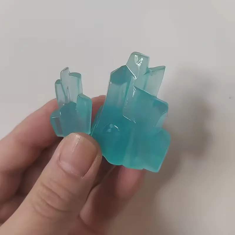 2pcs Miniature Resin Glacier and Iceberg Models for Micro Landscape Sand Table Creative DIY Home Decoration
