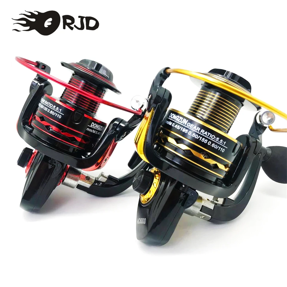 

ORJD NEW Saltwater Ultralight Spinning Reel 3+1BB 5.5:1 Gear Ratio High Speed 1000-6000 Series Carp Fishing Reel Rear Drag Pesca