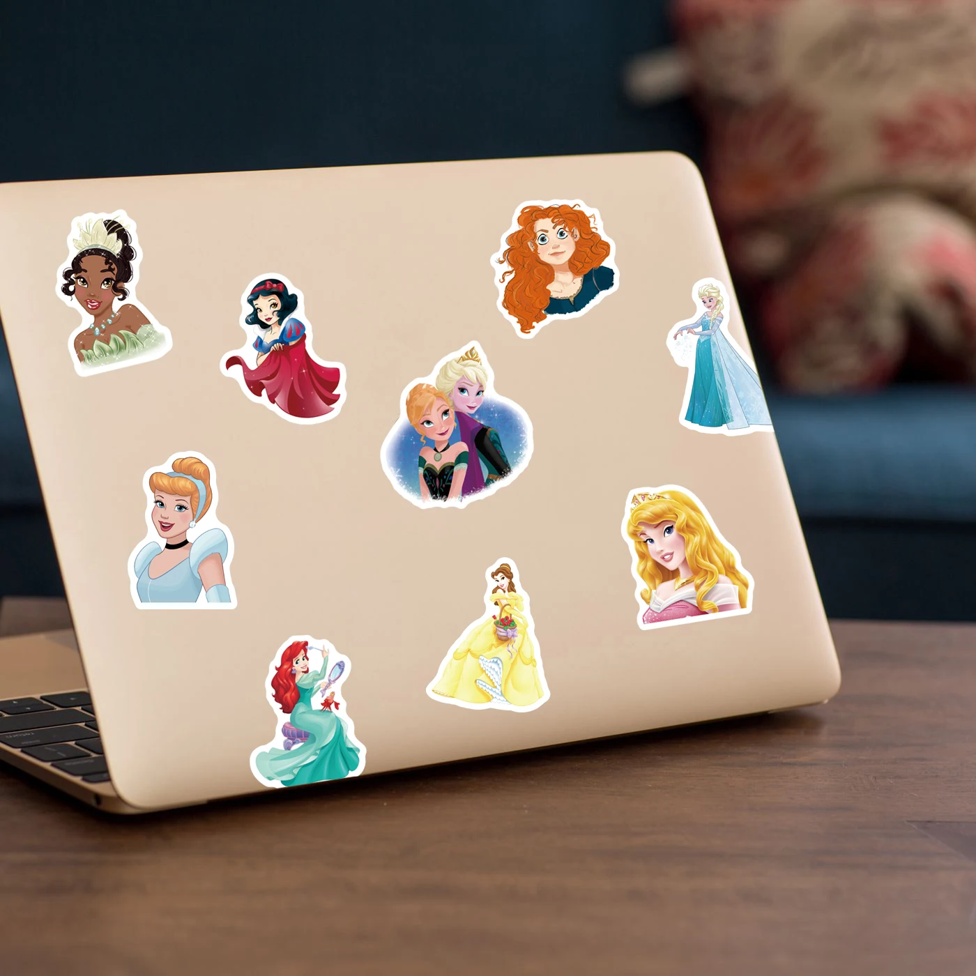 10/30/50pcs Cute Disney Princess Cartoon Stickers Kawaii Elsa Snow White Anime Sticker DIY Kid Gift Phone Diary Aesthetic Decals