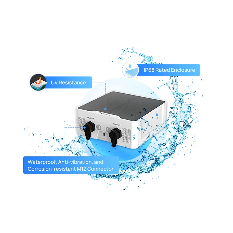 Controlador de Válvula Solenoide Industrial LoRaWAN Milesight UC511/512, Regulador de Válvula Solenoide de Riego a Prueba de Agua IP68