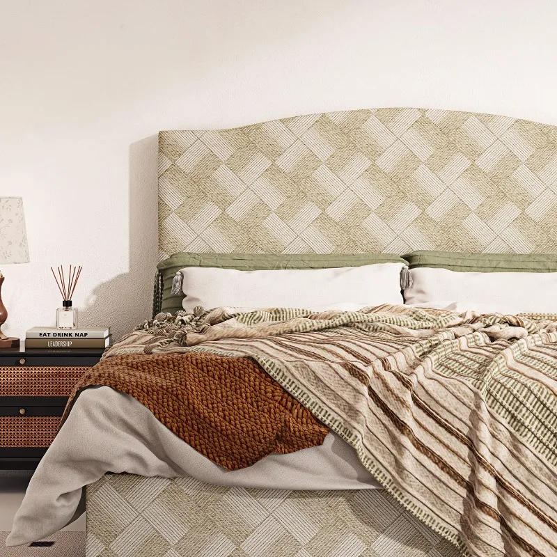 

High-end atmospheric American modern double bed French retro, flush edge bed