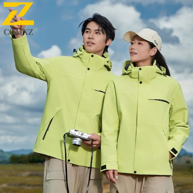 

2025 Men and Women New Autumn Windbreaker Outdoor Trendy Brand Color Blocked Loose Breathable Thin Jacket Hooded Charge Jacket