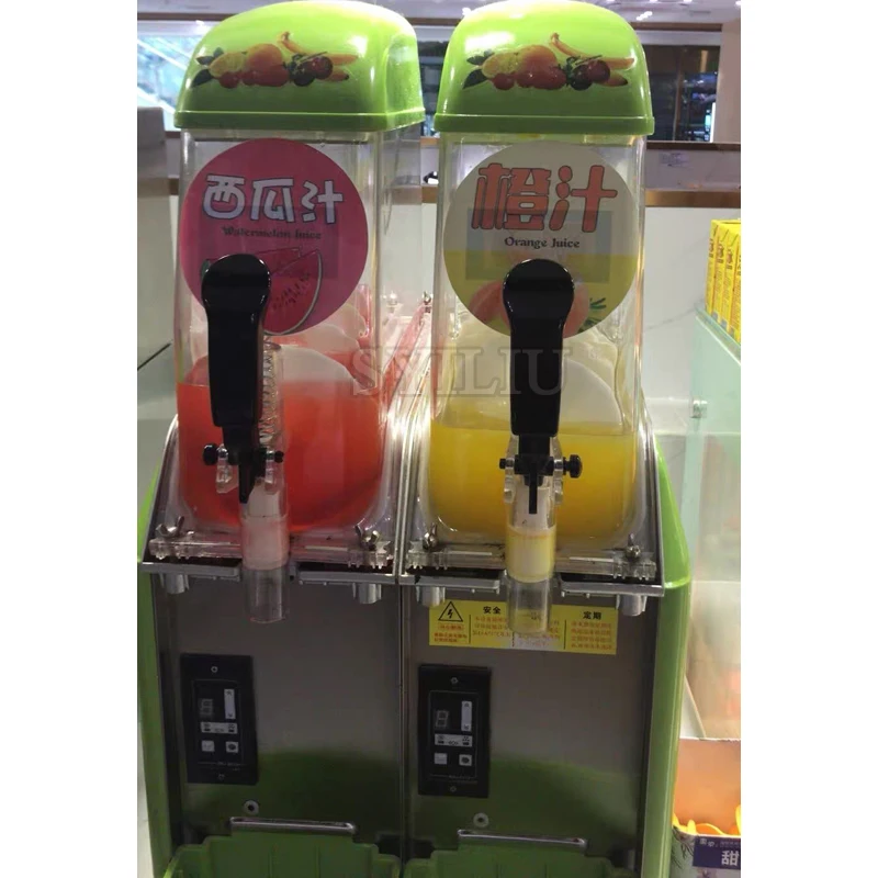 3-Tank Smoothie Slushie Slushee Ice Slash Machine For Frozen Juice Drink Making Smooth And Sealed