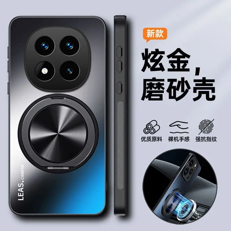 Etui na Redmi Note 15 Pro Plus Proste Matowe Akrylowe z Funkcją Stojaka Przyjazne dla Skóry Odporne na Upadki Funda na Redmi Note15 Pro+ — zdjęcie produktu 2