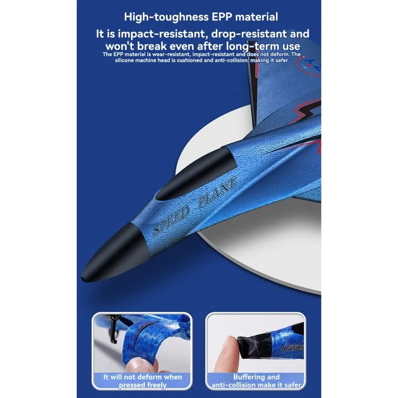 Glider, 320 Remote Control Airplane, Model Airplane, Foam Fighter Jet, Children' S Gift, Street Vendor Light-Up