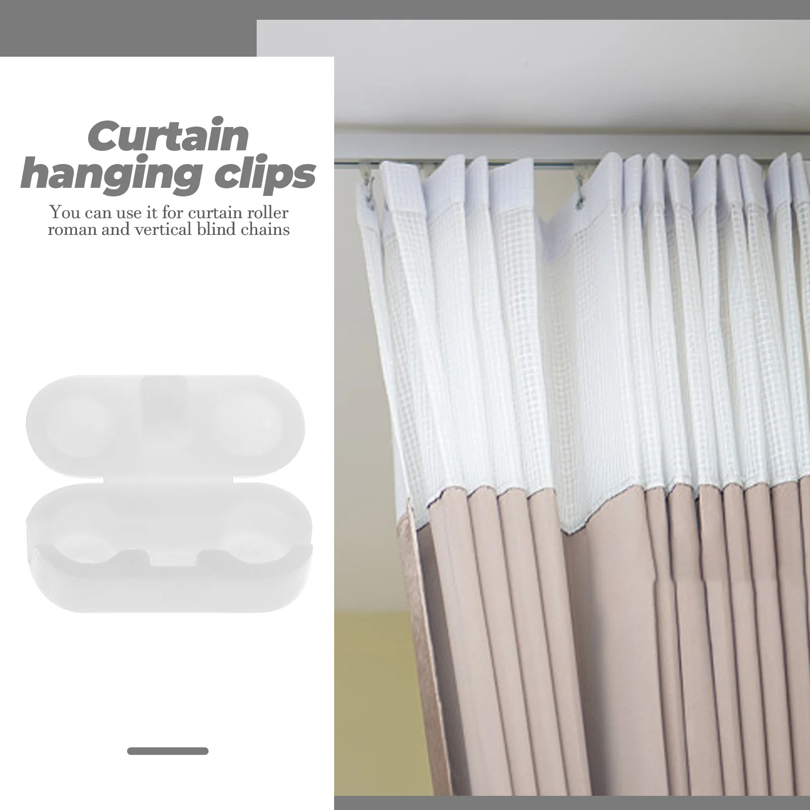 

20Pcs Bead Curtain Hanging Clips Easy to Use and Reuse for Long Lasting Decor Bead Curtain Accessories Beaded Beads