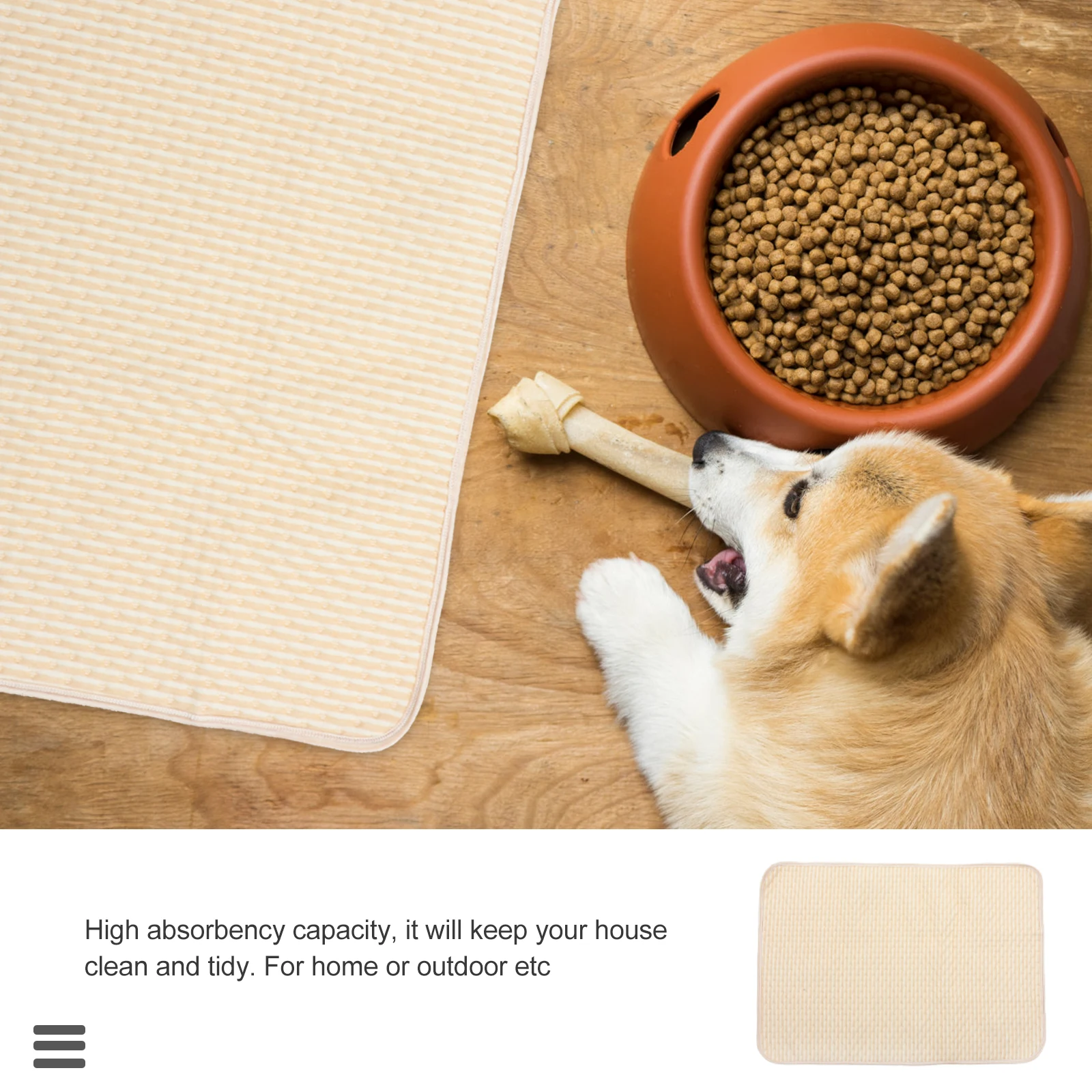 

2 Pcs Pet Pee Mat Washable Pad Dog Urine Pads Small Pets Cotton Reusable Exquisite Craftsmanship Hotel Room