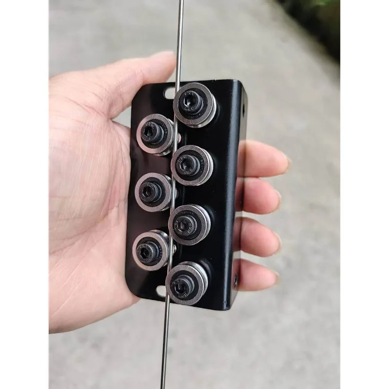 Manual Cable 7-Wheel Straightener Copper Iron Wire Straightening Machine 304 Stainless Steel U-shaped  Soft Wire
