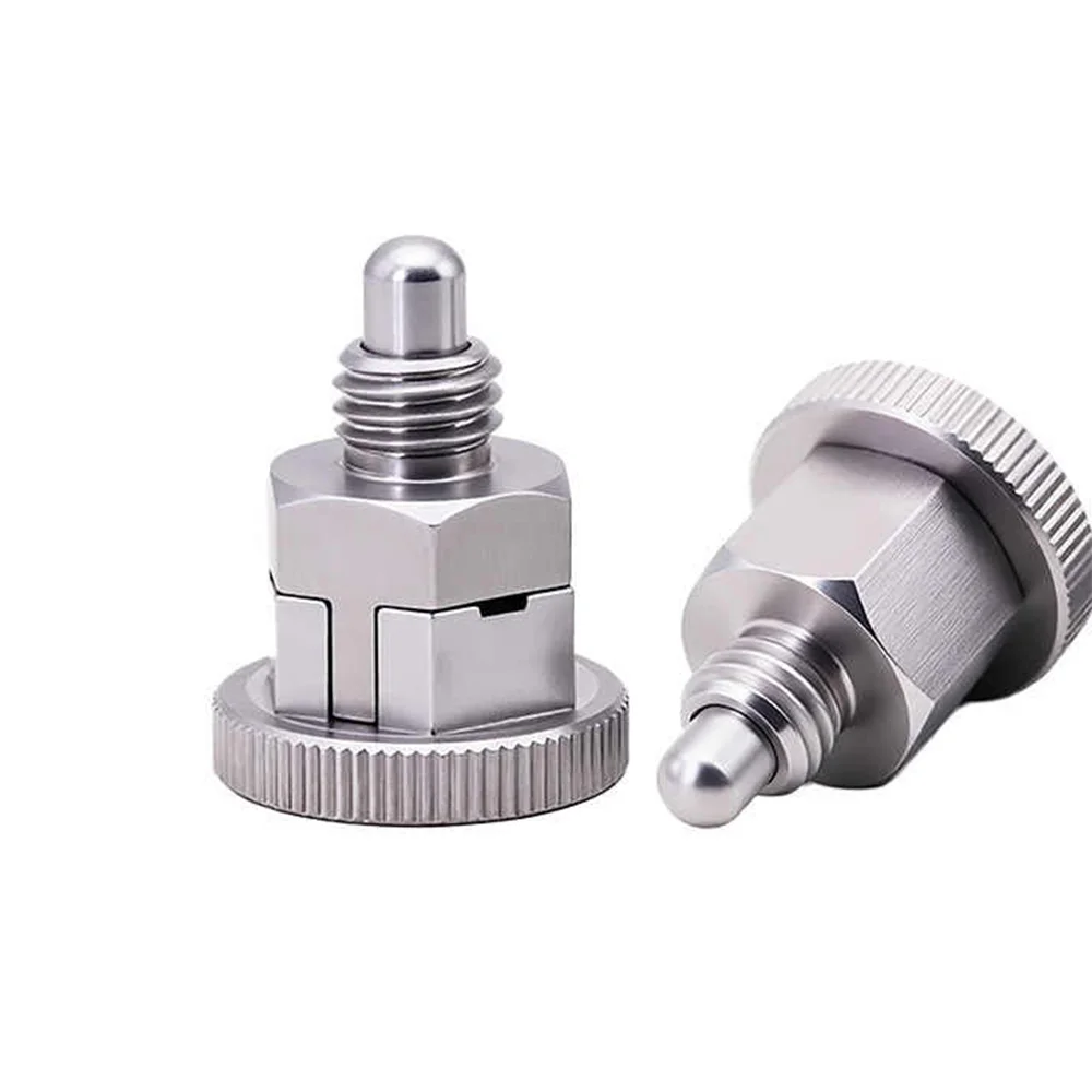1Pcs Knob Plunger Spring Reset/Self-locking Pin M6 M8 M10 M12 M16 Spring Index Positioning Column Hardware Accessories Rustproof view 2
