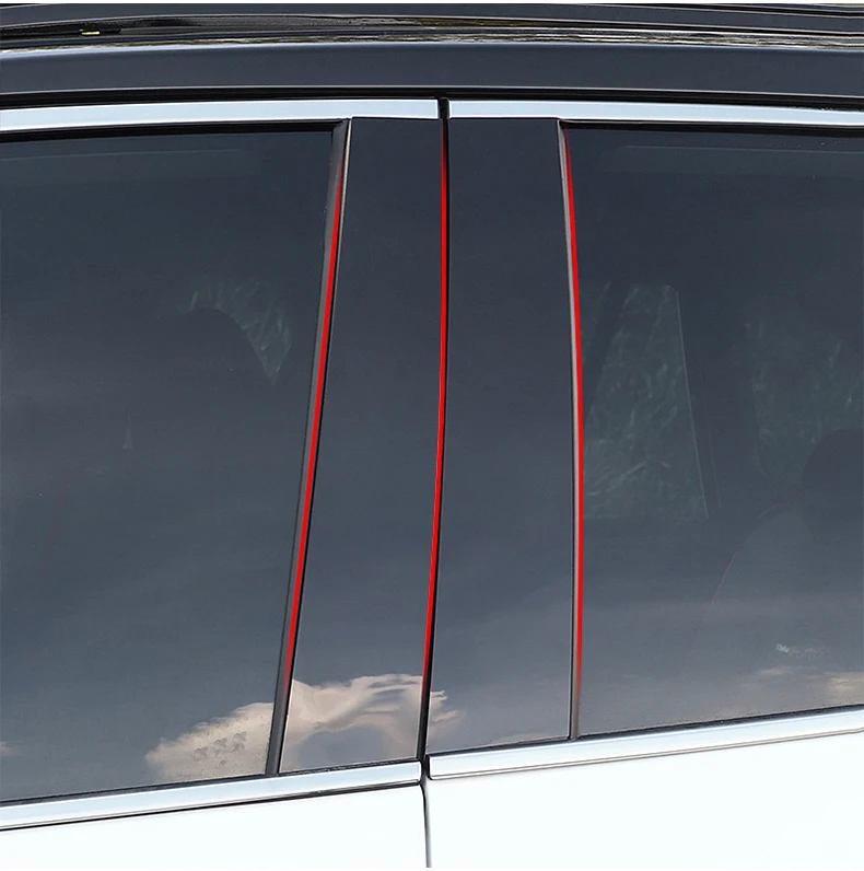 Für Toyota RAV4 XA50 2019 2020 2021 2022 2023 2024 2025 Hybrid Auto Säulenverkleidung Türfenster Zierleisten Aufkleber Zubehör – Detail 1