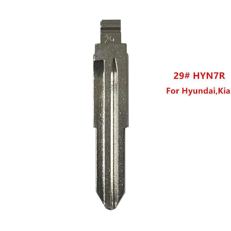 10pcs 29# 29 HYN7R Metal Uncut Blank Flip Remote Key Blade for Keydiy KD Xhorse VVDI for Hyundai SONATA MOINCA KIA