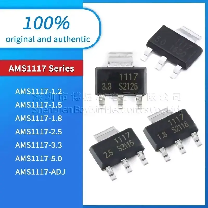 

AMS1117-ADJ AMS1117-5.0 AMS1117-2.5 AMS1117-3.3 AMS1117-1.8 AMS1117-1.5 AMS1117-1.2 New quality