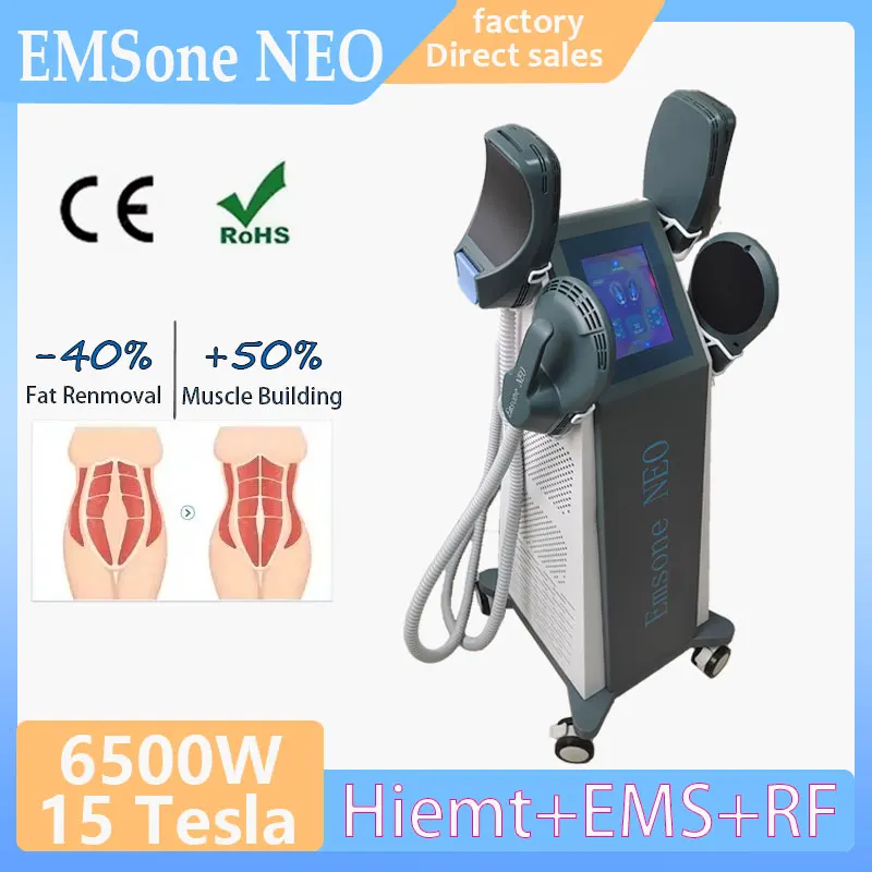 

15 Tesla EMS Body Fat Burning Muscle Stimulator 6500W 200Hz EMSone NEO RF Weight Loss and Slimming Machine Non Invasive