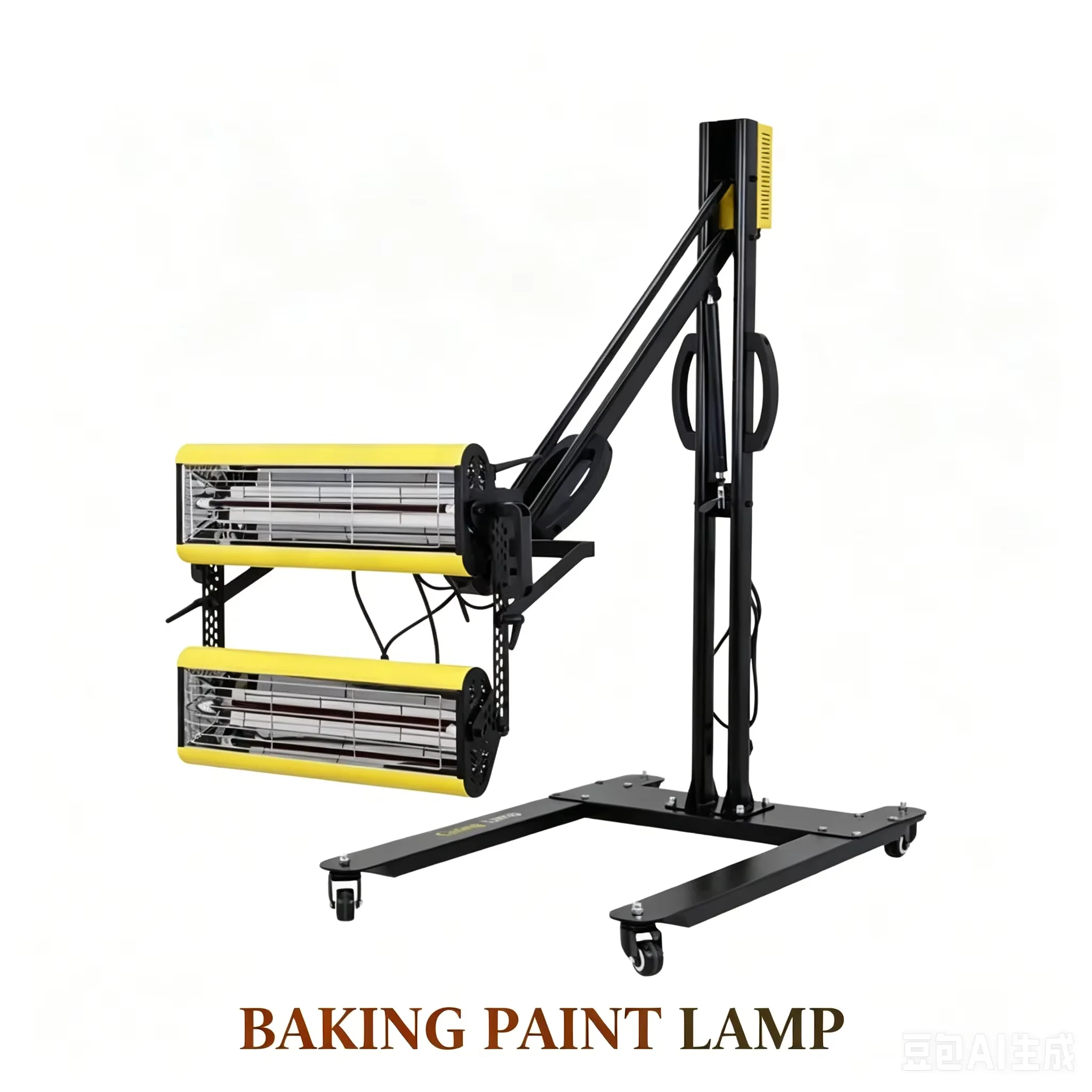 2600W Automotive Baking Paint Lamp Mobile Shortwave Infrared Drying Lamp Spray Painting Dryer Car Paint Baking Room Baking Lamp