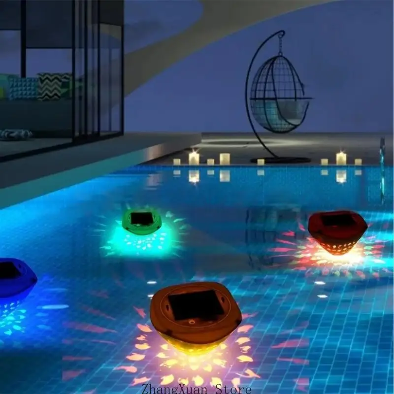 3xuf Solar Pool Lights avec unique Piscine Party Lights Abs Texture