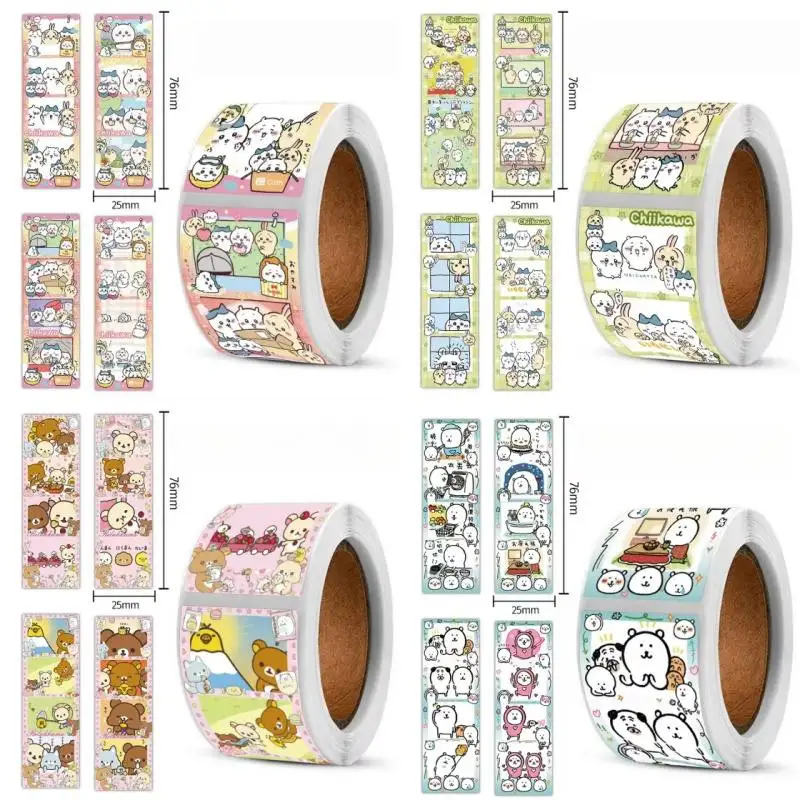 

Милые стикеры и наклейки с Чиикавой, Рилаккумой и Fourgrid: практичные, для декора стен, в наличии, в подарок