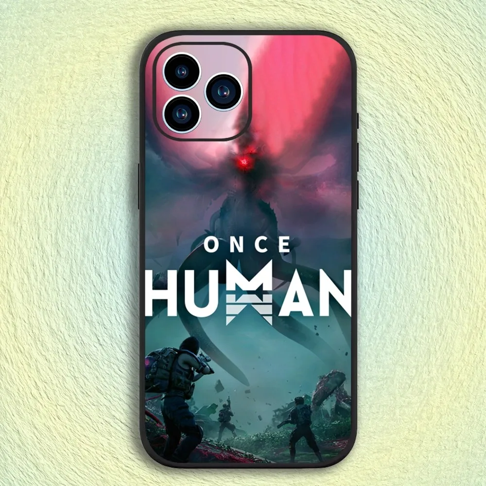 Game O-Once Human Phone Case For iphone15 14 13 12 11 Pro Max Mini X 7 8 Soft Case