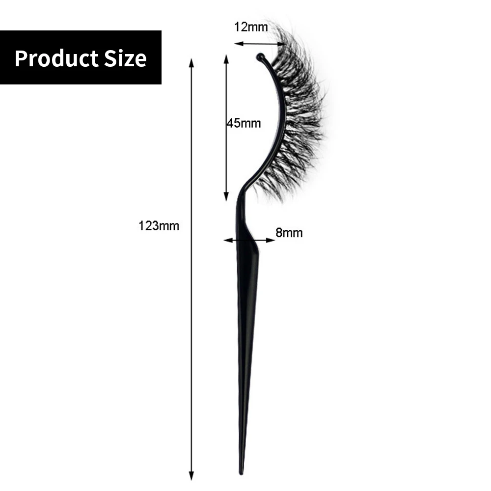 1/3/5pcs Fake Eyelash Display Stick Eyelash Extension Supplies Lashes Accessories White Black Eyelash Try-on Display Stick