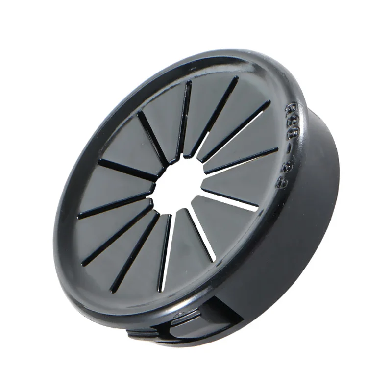 1-10 pz 16 19 21 22 25 28 30 32 35 38 40 45 50mm nero Snap-on foro copertura RSB rotondo scrivania filo plastica tavolo linea cavo HoleCover